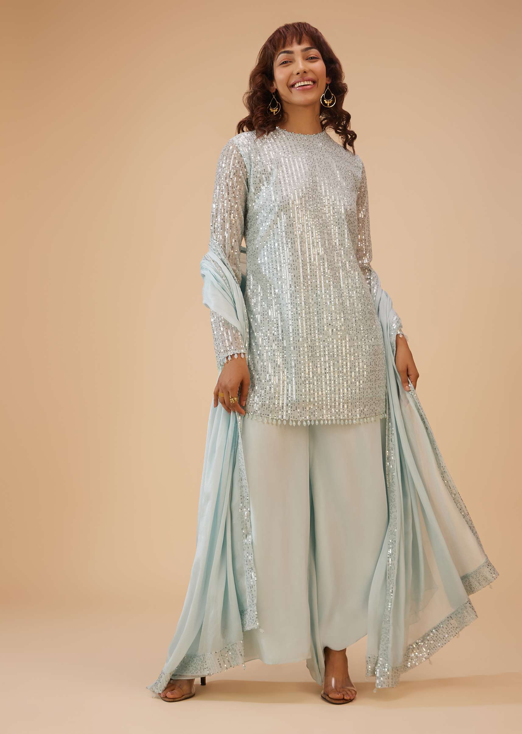 4722-powder-blue-palazzo-suit-set-in-sequin-1.jpg Powder Blue Palazzo Suit Set In Sequin