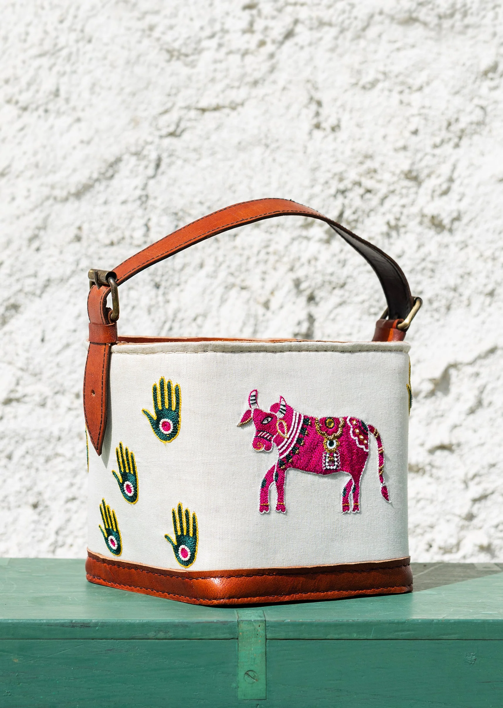 Handcrafted & hand embroidered leather bags