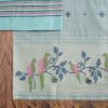 Blue Embroidered Linen Unstitched Suit
