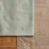 Blue Tissue Unstitched Suit With Dupatta