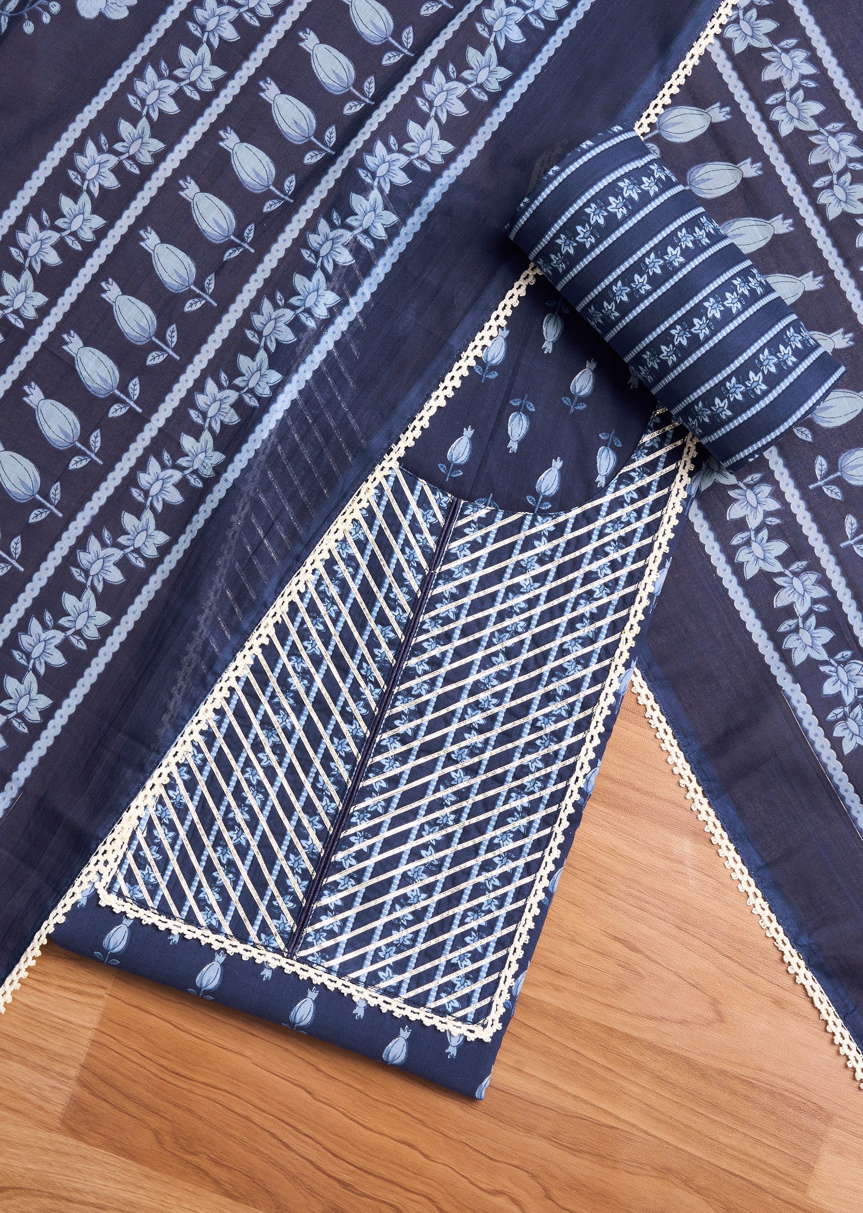 4778-dark-blue-cotton-printed-unstitched-suit-set-1.jpg Dark Blue Cotton Printed Unstitched Suit Set