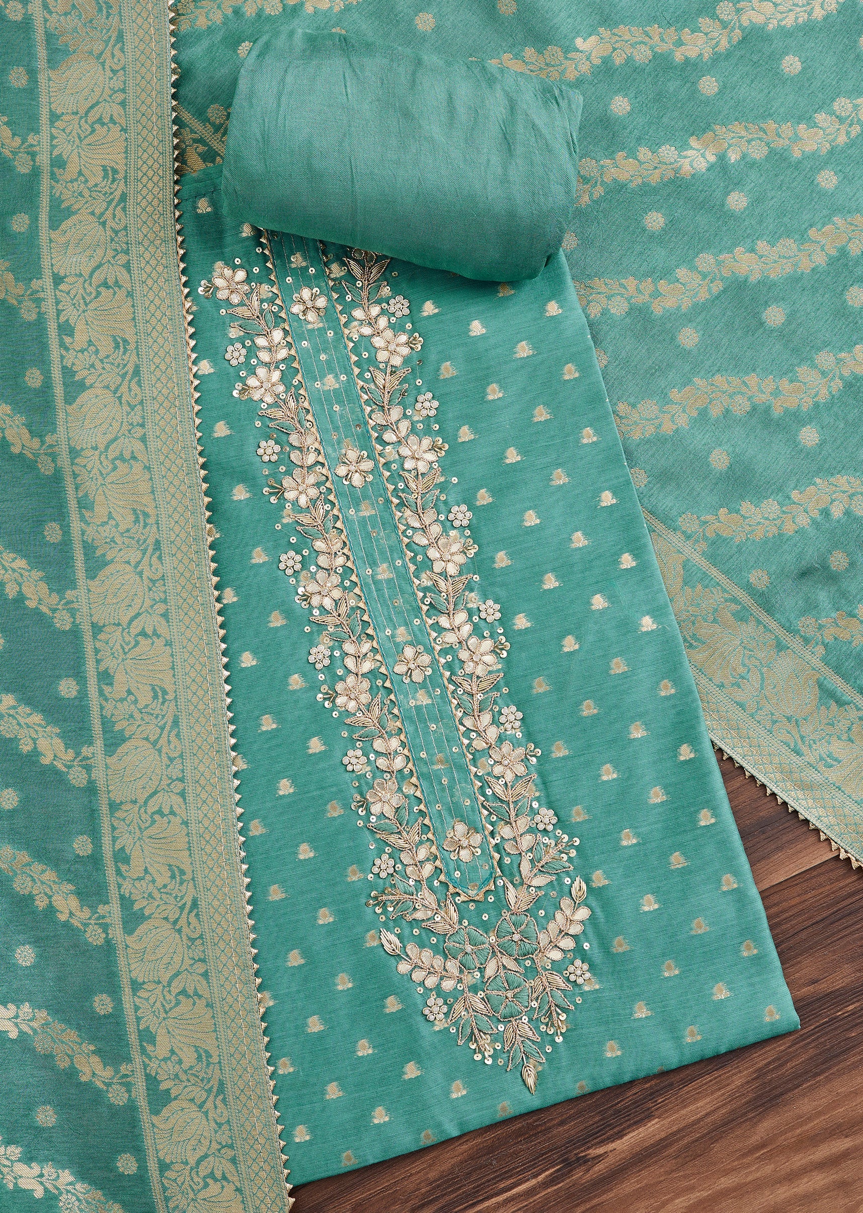 4783-blue-embroidered-chanderi-suit-1.jpg Blue Embroidered Chanderi Suit