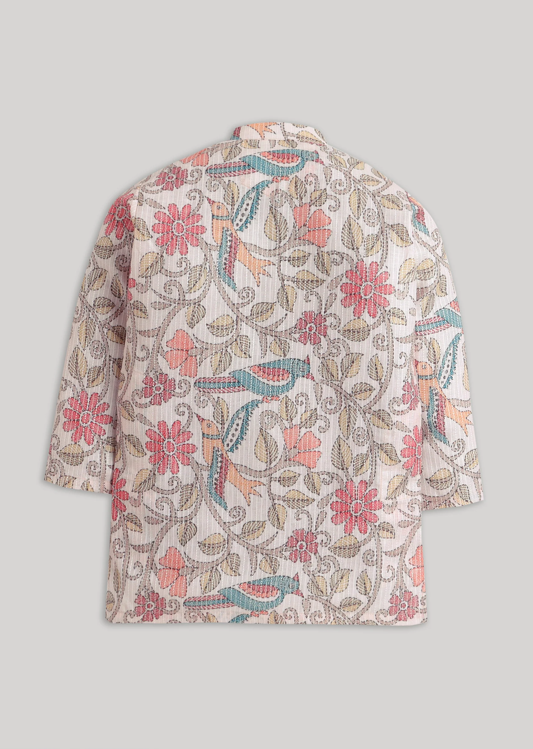 Multi Floral Kids Kurta Set