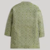 Green Geometric Kids Kurta Set