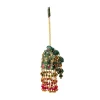 Green Pearl Embellished Pom Pom Tassel Bag