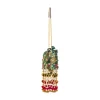 Green Pearl Embellished Pom Pom Tassel Bag
