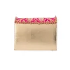 Pink Zari and Kundan Brocade Rectangular Flap Bag
