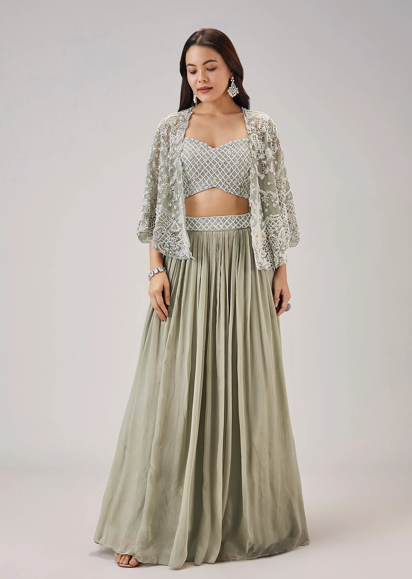 4889-mint-green-moti-and-cut-dana-work-cape-lehenga-1.webp Mint Green Moti And Cut Dana Work Cape Lehenga