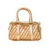 Gold Lycra Quilted Bag