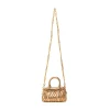 Gold Lycra Quilted Bag