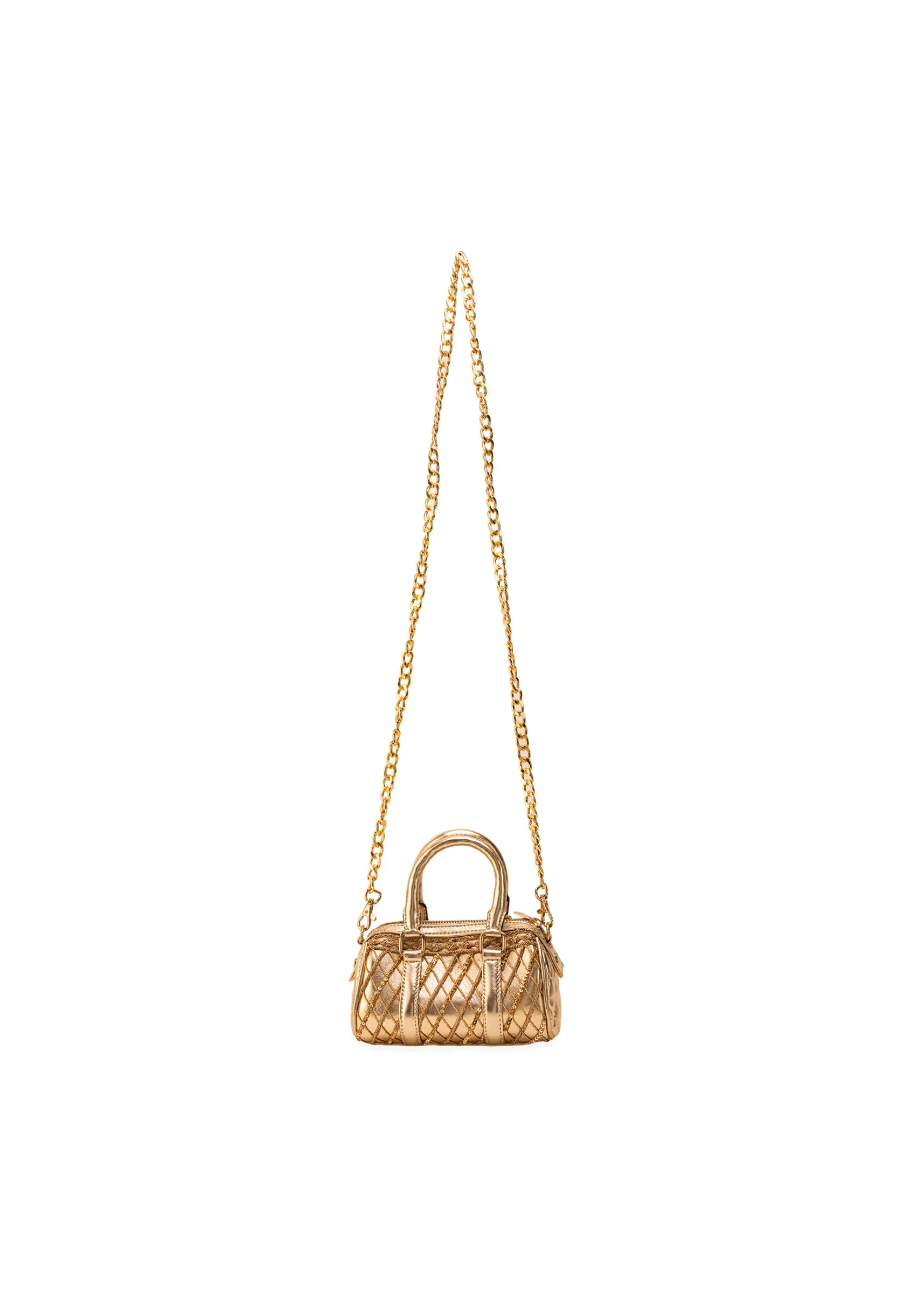 Gold Lycra Quilted Bag