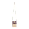 Purple and Gold Kundan Embellished Flap Bag