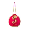 Pink Embroidered Motif Potli Bag