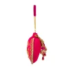 Pink Embroidered Motif Potli Bag
