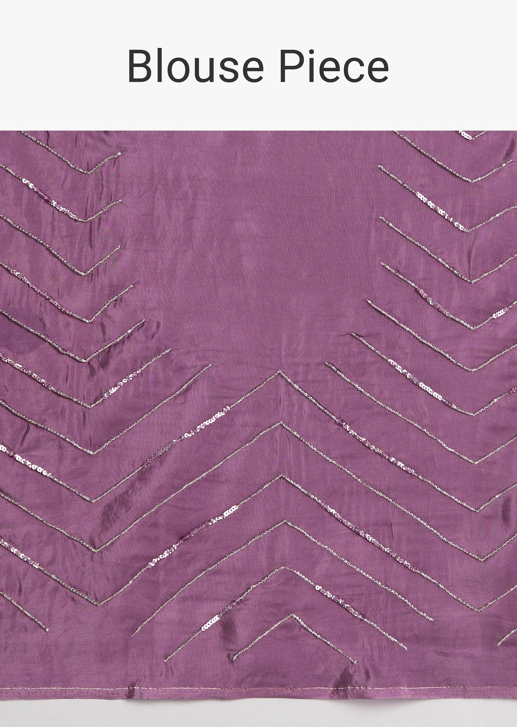 Purple Dual Shaded Half And Half Sequins Saree
