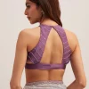 Purple Dual Shaded Half And Half Sequins Saree
