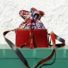 Handcrafted With Hand-Embroidered Leather Bag
