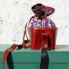 Handcrafted With Hand-Embroidered Leather Bag
