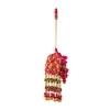 Pink Pearl Embellished Pom Pom Tassel Potli Bag