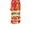 Pink Pearl Embellished Pom Pom Tassel Potli Bag
