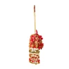 Pink Pearl Embellished Pom Pom Tassel Potli Bag