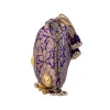 Purple Floral Motif Kundan Embellished Potli Bag