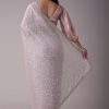 Lavender Purple Sequins Saree With An Embellished Border