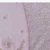 Lavender Purple Sequins Saree With An Embellished Border