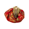 Red and Gold Floral Motif Bag