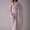 Lavender Purple Sequins Saree With An Embellished Border
