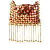 Red Mirror Disc Tassel Bag