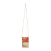 Red and Gold Floral Motif Kundan Flap Bag