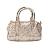 Silver Quilted Lyrca Bag