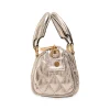 Silver Quilted Lyrca Bag