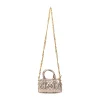 Silver Quilted Lyrca Bag