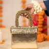 Gold Layered Metal Sequin Bag
