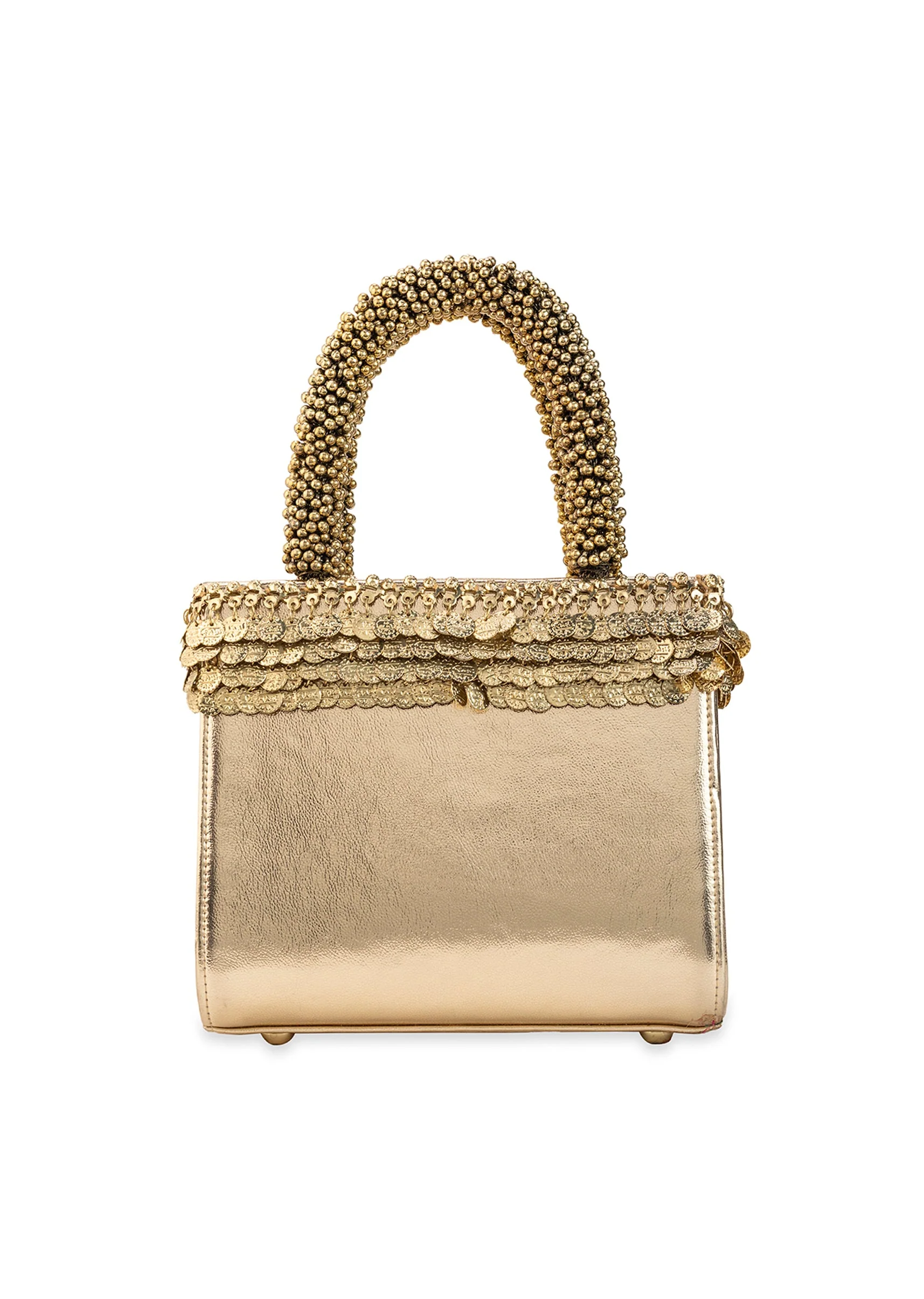 Gold Layered Metal Sequin Bag