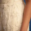 Off White Embroidered Cape Palazzo Set