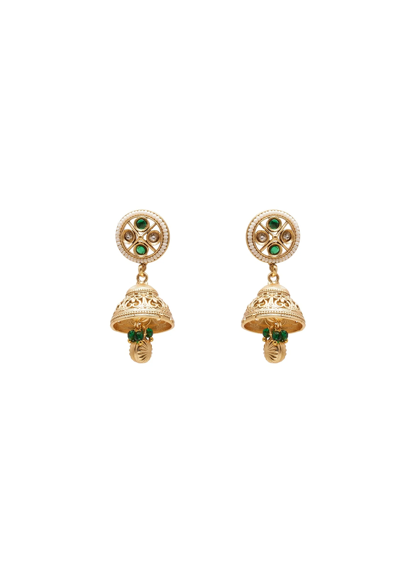 Green Gold Zirconia Necklace Set
