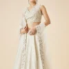 Off White Bridal Embroidered Lehenga Set With Dupatta