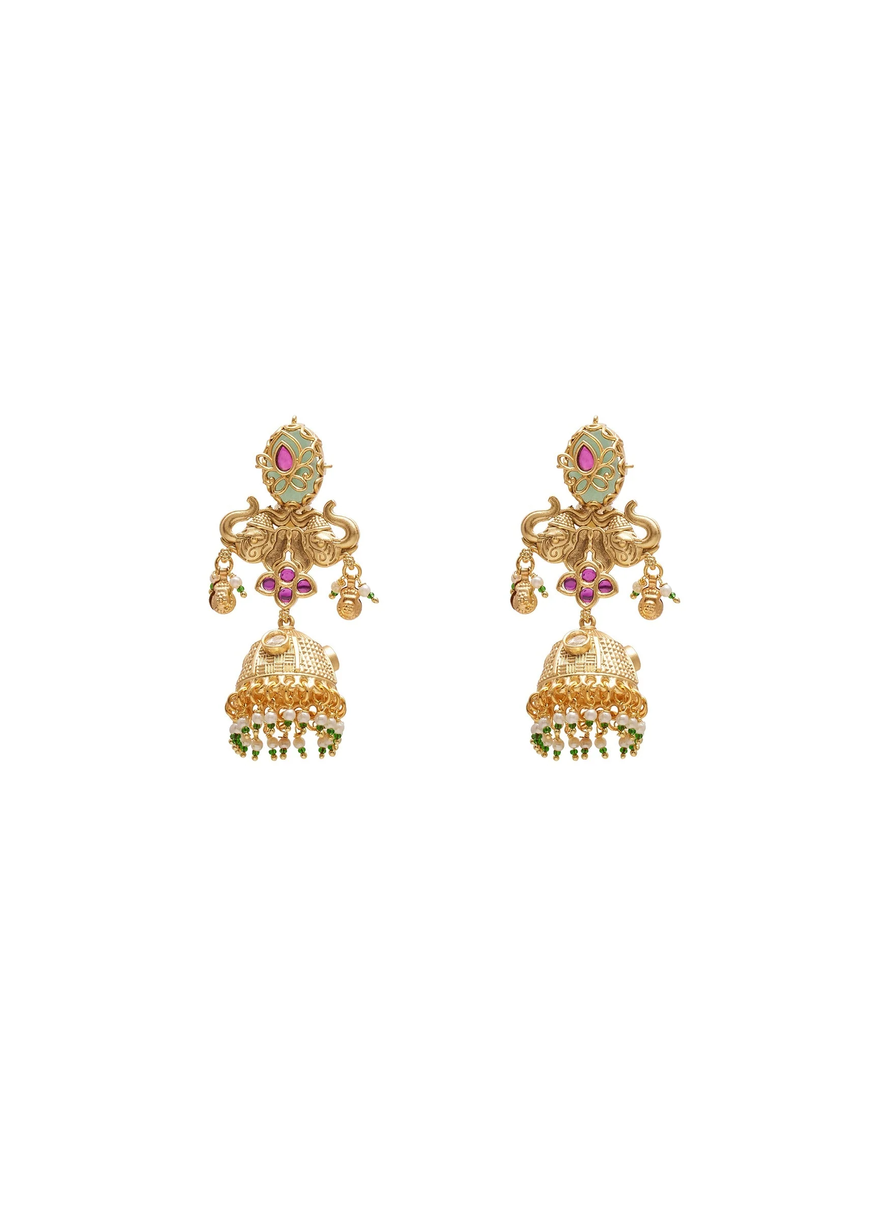 Rajwadi Multicolor Long Necklace Set