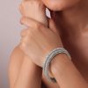 527-92.5-sterling-silver-bangles-with-white-zirconia-set-of-2-2.jpg 92.5 Sterling Silver Bangles With White Zirconia Set of 2