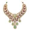 Mint Green Polki Choker Necklace Set