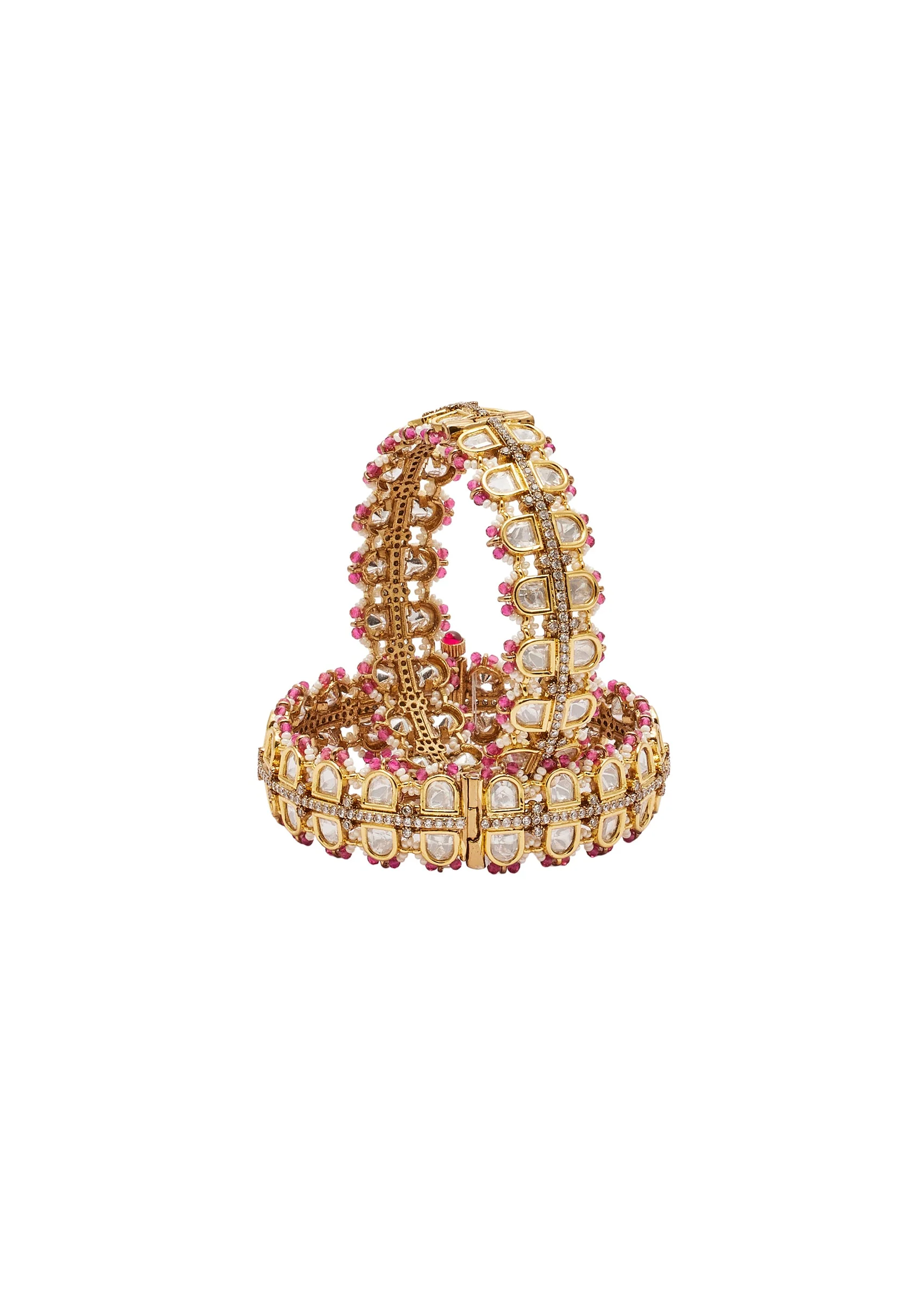 Pink Gold Festive Bangles