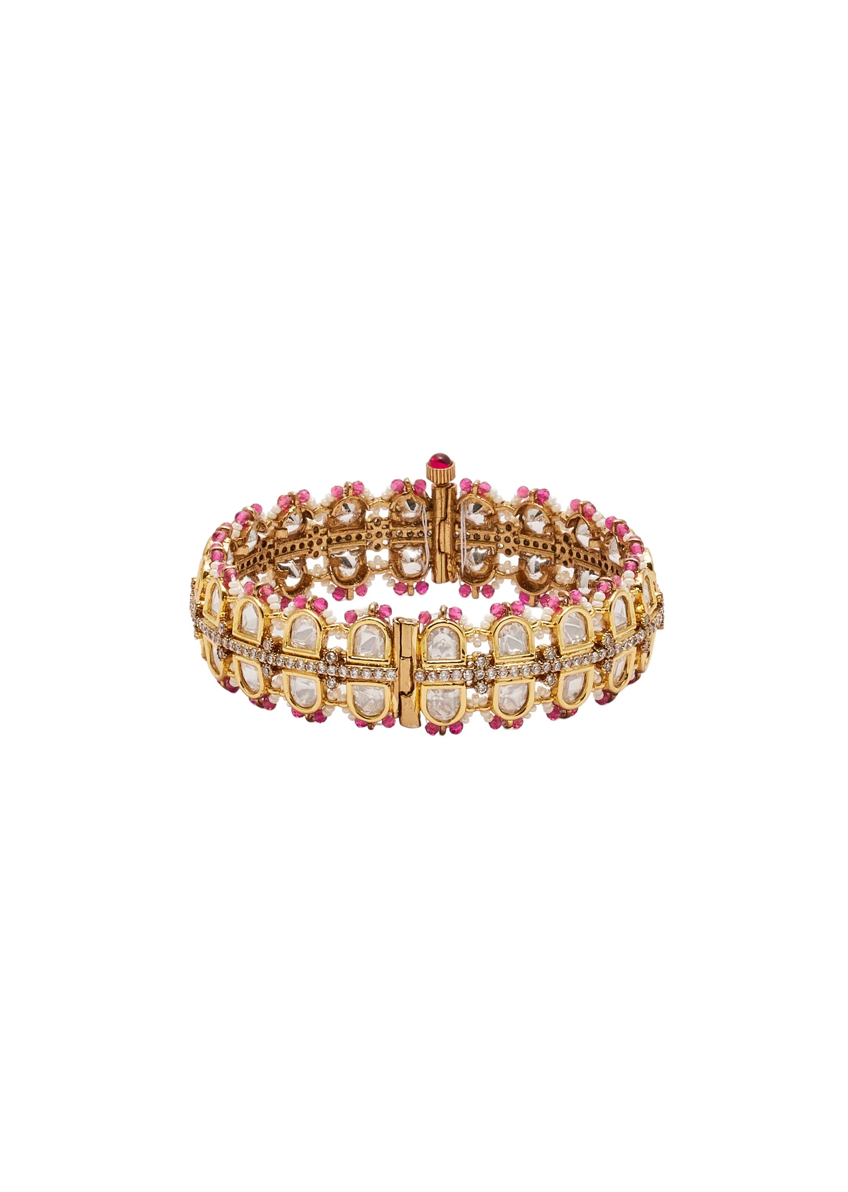 Pink Gold Festive Bangles