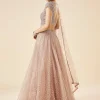 Onion Pink Pastel Embroidered Lehenga Set