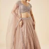Onion Pink Pastel Embroidered Lehenga Set