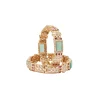 Mint Green Gold Bangles