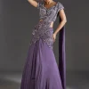Purple Glamour With Fusion Flair