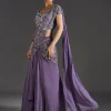 Purple Glamour With Fusion Flair
